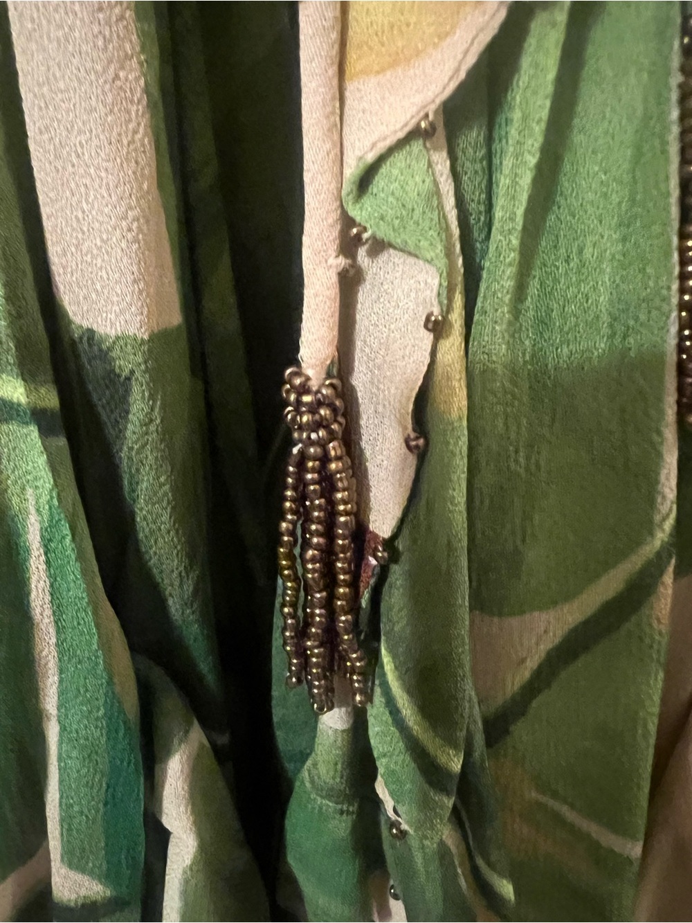 NWT FARM Rio Fresh Bananas Vibrant Green and Beige Maxi Dress Size Medium - Picture 3 of 11